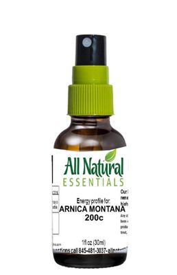 All Natural, Essentials Arnica Montana, Homeopathic Spray 200c- 1 fl (30 ml)