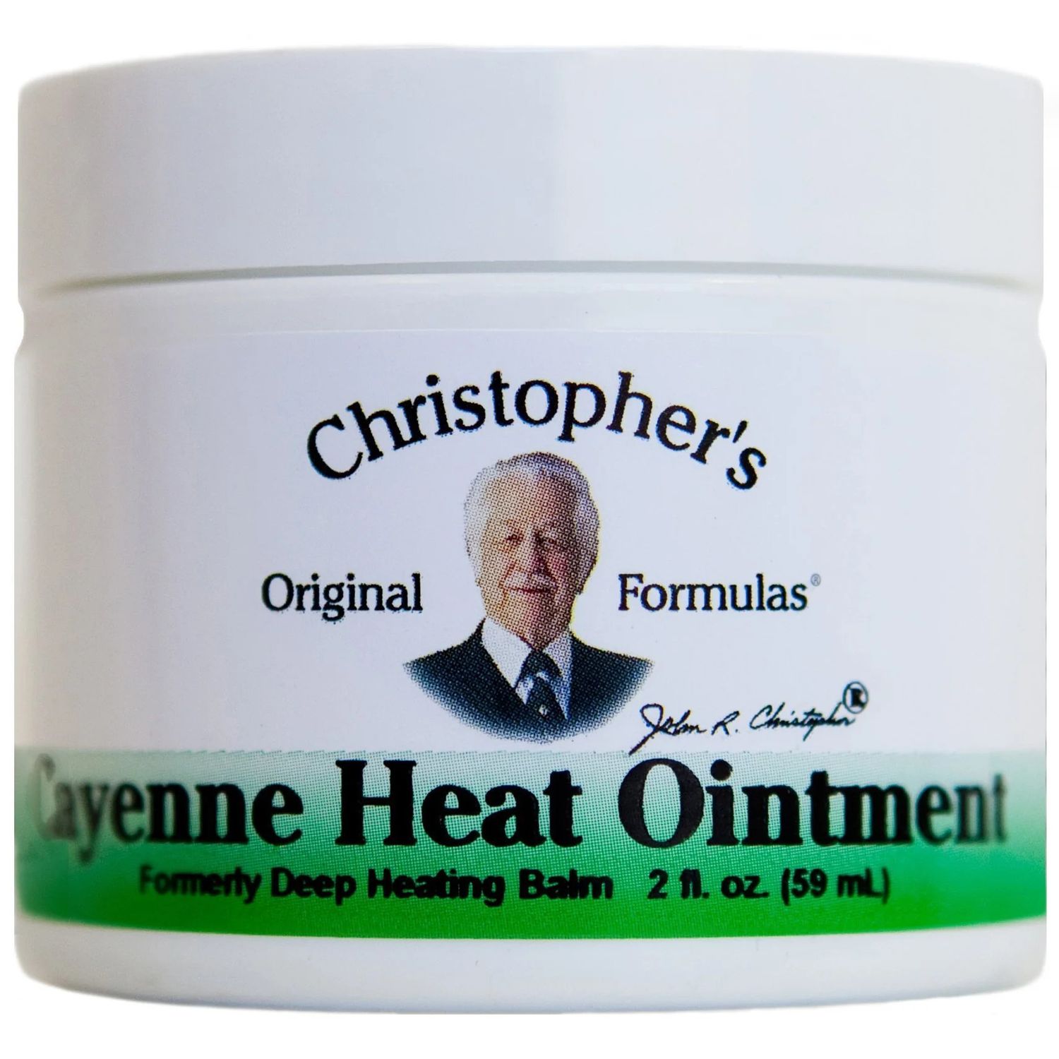 Christopher&#39;s, Kosher CAYENNE HEAT OINTMENT, Natural Circulation + Sore Muscle &amp; Joint Support - 2 fl. oz. (59 mL)