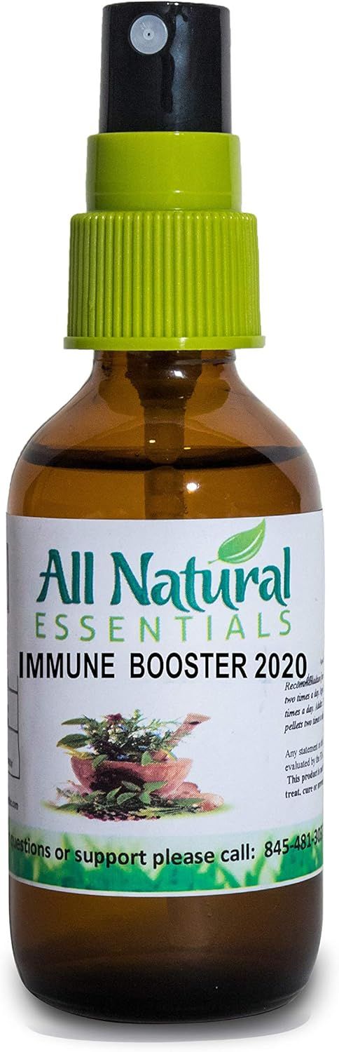 All Natural, Essentials Immune Booster 2020 Homeopathic Spray- 2 fl oz. (60ml)