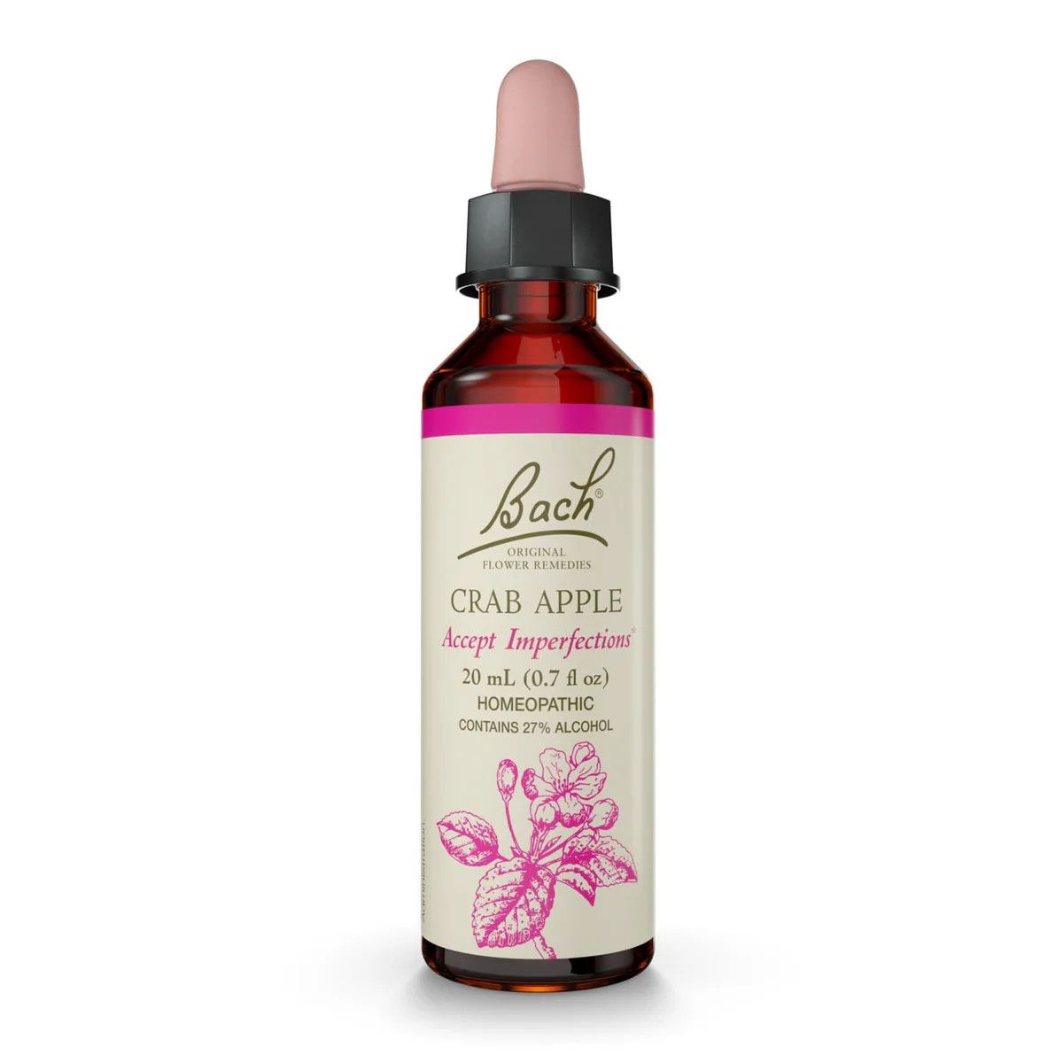 Bach, CRAB APPLE, Support For OCD, Oral Liquid Dropper - 20 mL