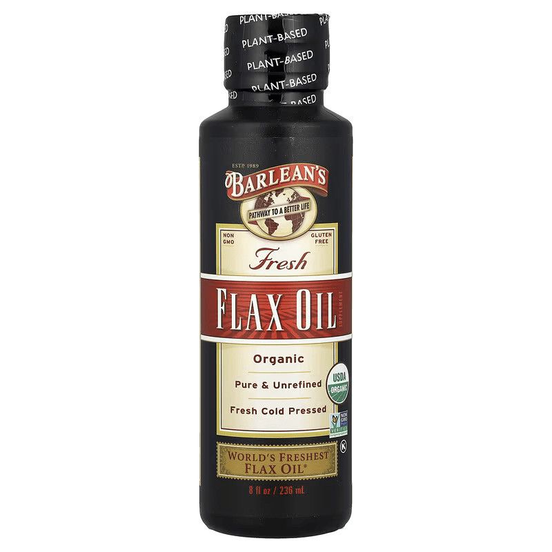 Barlean&#39;s, Organic Fresh Flax Oil - 8 fl oz (236 mL)