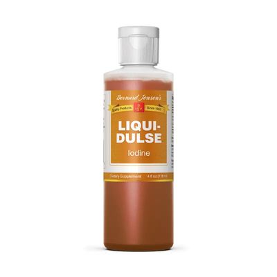 Bernard Jensen, Liqui-Dulse Organic Iodine - 4 fl. oz (118 mL)