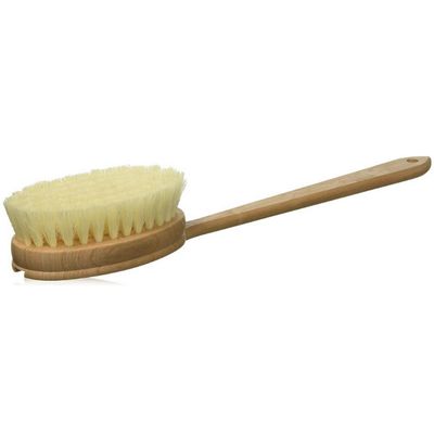Bernard Jensen, Long Handle Dry Body Brush,  With Natural Tampico Fiber Bristles