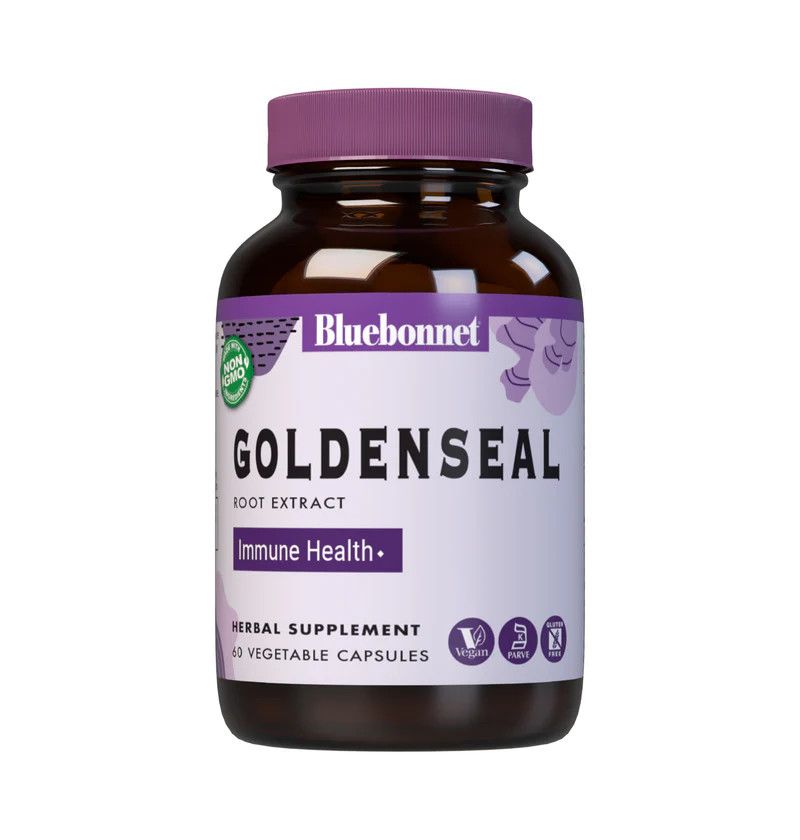 Bluebonnet, Kosher Standardized GOLDENSEAL Root Extract 250mg, Immune Health - 60 Vegetarian Capsules