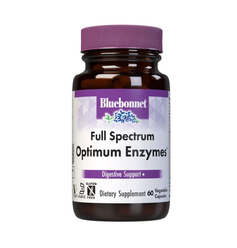 Bluebonnet, Kosher Full Spectrum OPTIMUM ENZYMES, Digestive Support - 60 Vegetarian Capsules