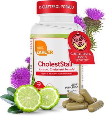 Zahlers, Kosher  CholestStall, Advanced Cholesterol Formula - 30 Vegetarian Capsules