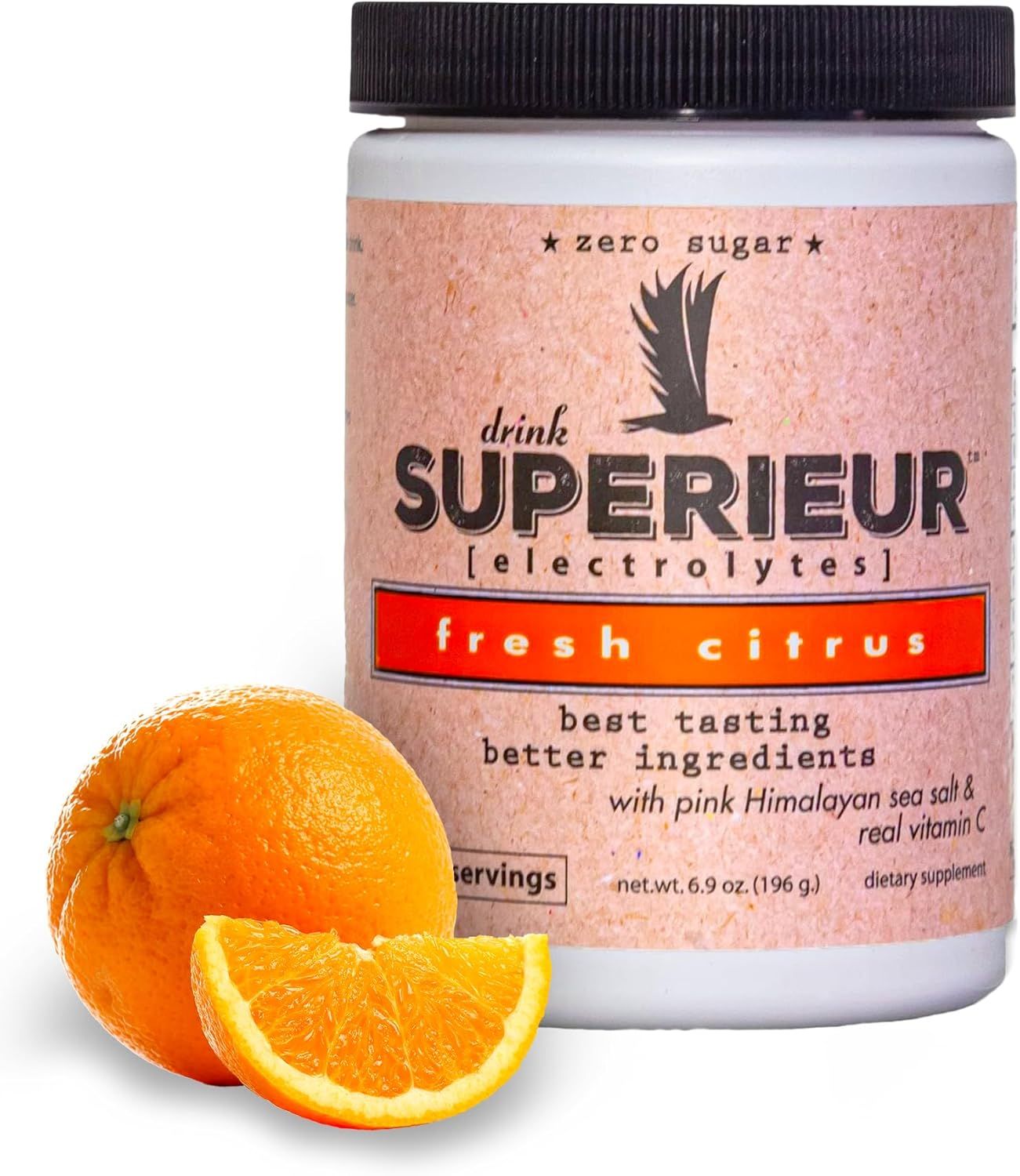 Superieur Electrolytes, Drink Superieur, Fresh Citrus, Hydration Powder - 6.9 oz. (196g.)
