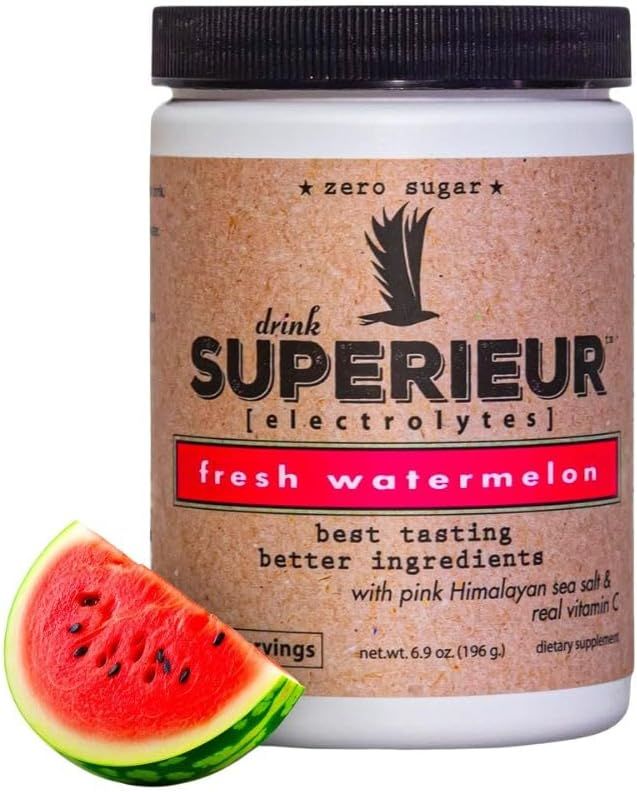 Superieur Electrolytes, Drink Superieur, Fresh Watermelon, Hydration Powder - 6.9 oz. (196 g.)