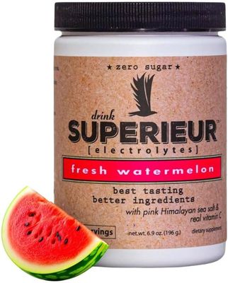 Superieur Electrolytes, Drink Superieur, Fresh Watermelon, Hydration Powder - 6.9 oz. (196 g.)