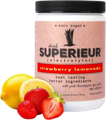 Superieur Electrolytes, Drink Superieur, Strawberry Lemonade, Hydration Powder - 6.9 oz. (196g.)