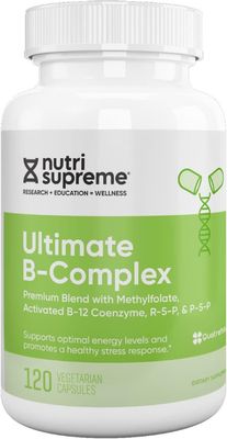 Nutri Supreme, Kosher Ultimate B Complex, With Methylfolate, Activated B12 - 120 Vegetarian Capsules