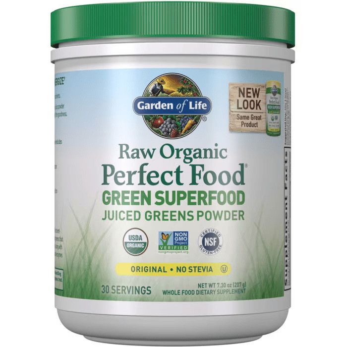 Garden of Life, Raw Organic, Perfect Food, Green Superfood, Original Powder - 207g