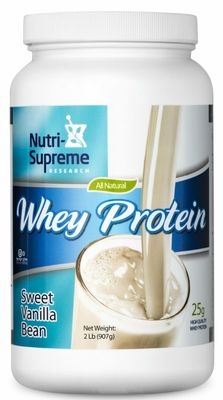 Nutri Supreme, Kosher Whey Protein Powder, Sweet Vanilla Bean - 1 Lb. (454g)