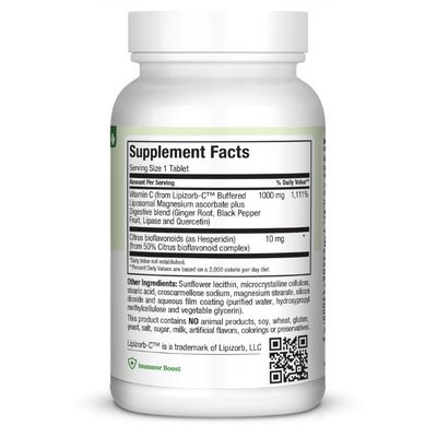 Maxi Health, Kosher MAXI LIPIZORB-C 1000mg (Highly Absorbable Liposomal Vitamin C Complex) - 90 Tablets