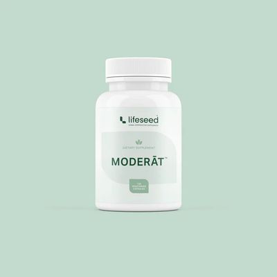 Lifeseed, Kosher MODERAT, Male Calming Support - 120 Vegetarian Capsules