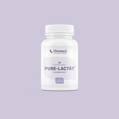 Lifeseed, Kosher PURE-LACTAT, Clean Nursing Support - 120 Vegetarian Capsules
