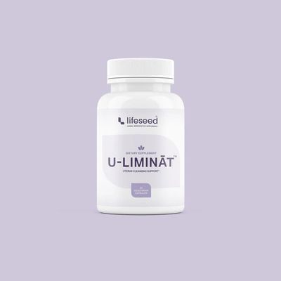 Lifeseed, Kosher U-LIMINAT, Uterus Cleansing Support - 60 Vegetarian Capsules