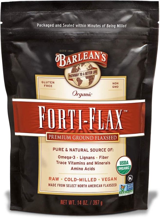 Barlean&#39;s, Organic FORTI-FLAX, Premium Ground Flaxseeds - 14 oz. (397 g)