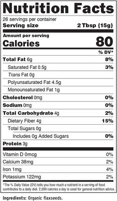 Barlean's, Organic FORTI-FLAX, Premium Ground Flaxseeds - 14 oz. (397 g)
