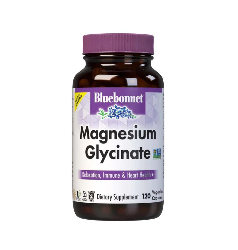 Bluebonnet, Kosher Magnesium Glycinate - 120 Vegetarian Capsules