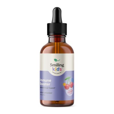 Smiling Kids, IMMUNE BOOSTER, Immune &amp; Cough Support, Cherry Flavor - 2 fl. oz (59 mL)