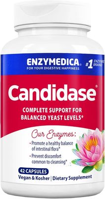 Enzymedica, Kosher CANDIDASE, Complete Support For Balancced Yeast Levels - 42 Capsules