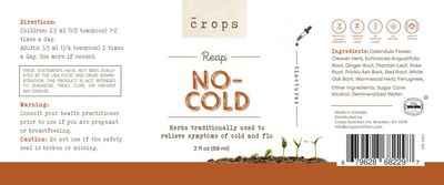 Crops, Kosher Reap NO-COLD Liquid, Relieves Symptoms Of Cold &amp; Flu - 59 mL (2 fl. oz.)
