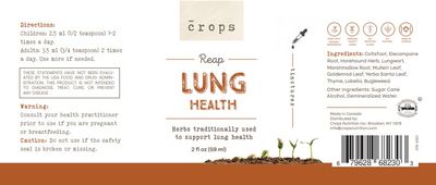 Crops, Kosher Reap LUNG HEALTH, Liquid - 59 mL (2 fl. oz.)