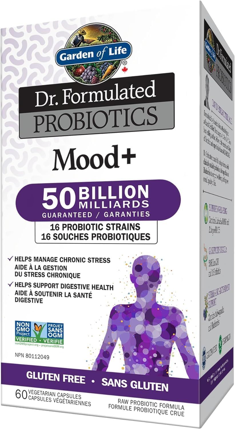 Garden of Life, Dr. Formulated Probiotics, Mood+ 50 Billion - 60 Vegetarian Capsules