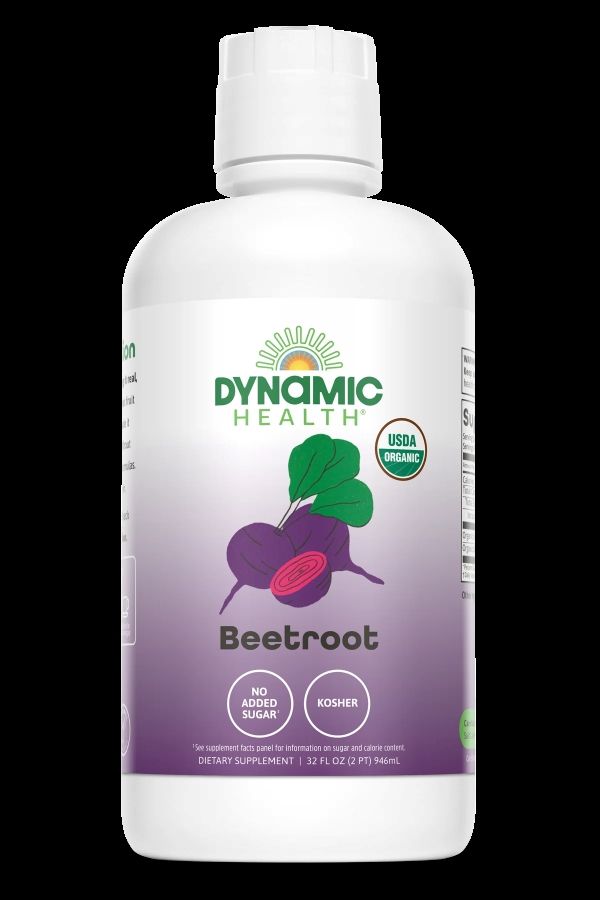 Dynamic Health, Kosher Organic BEETROOT Juice Organic - 32 fl. oz (946 mL)