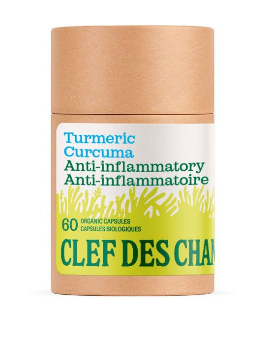 Clef Des Champs, Kosher Detox TURMERIC Organic 425mg, Helps Digestive Inflammation - 60 Vegetarian Capsules