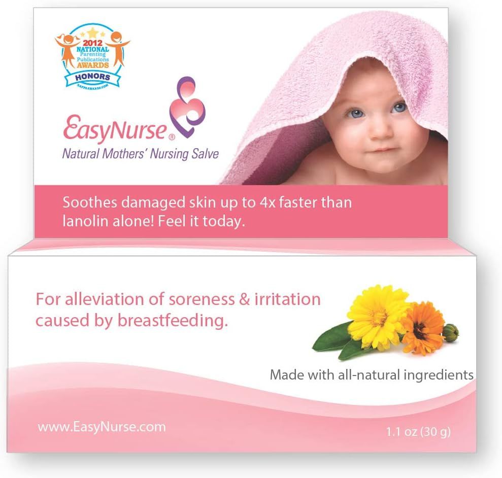 EasyNurse, NATURAL MOTHERS NURSING SALVE, For Alleviation Of Soreness &amp; Irritation Caused By Breastfeeding - 1.1 oz (30g)