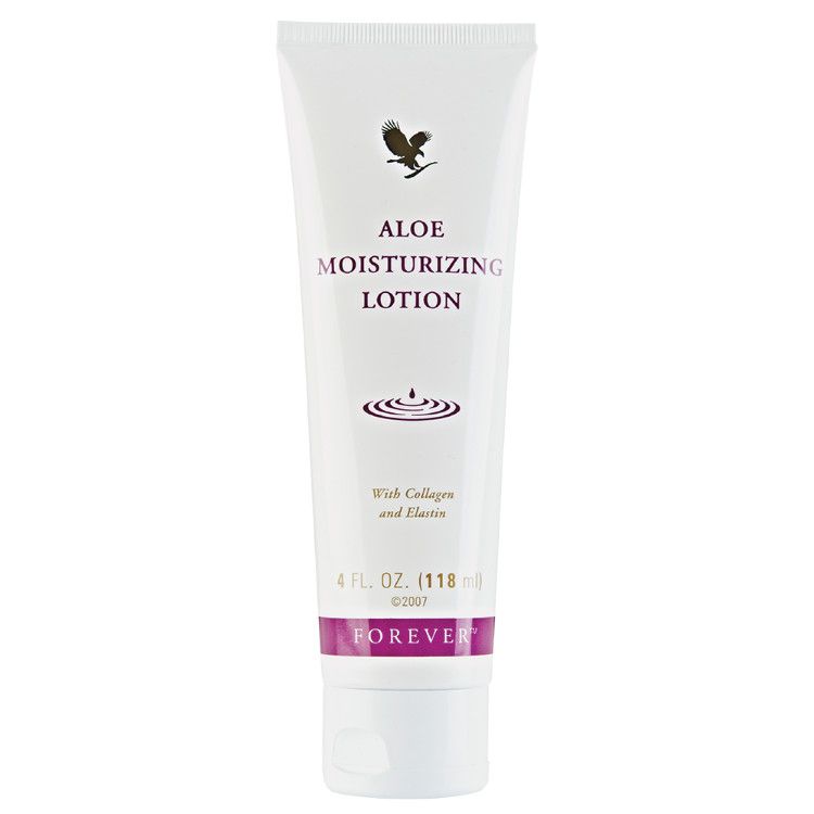 Forever, ALOE MOISTURIZING LOTION, With Collagen &amp; Elastin - 4 fl. oz. (118 mL)