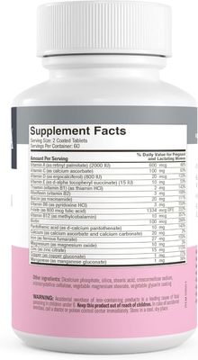 Freeda, Kosher MINI PRENATAL Vitamin, Womens Health, 60-day Supply - 120 Tiny Tablets
