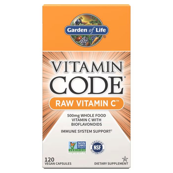 Garden of Life, Kosher VITAMIN CODE, Raw Vitamin C - 120 Vegetarian Capsules