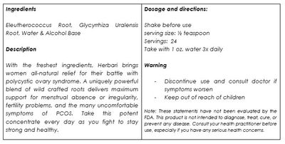 Herbari, Kosher WOMEN'S TONIC, Oral Concentrate For Women Suffering From Polycystic Ovary Syndrome, Liquid Tincture - 8 Fl. oz. (235 ml) - Kosher for Passover