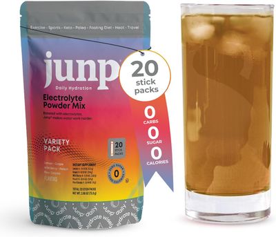 JUNP Electrolytes Powder, Kosher VARIETY PACK, Hydration Keto Electrolyte Drink Sticks, 5 Flavors - Pack of 20 (20 servings)