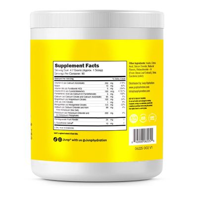 JUNP Electrolytes Powder, Kosher LEMONADE Flavor, Hydration Keto Electrolyte Drink Mix - 14.9 OZ (423 g) Powder