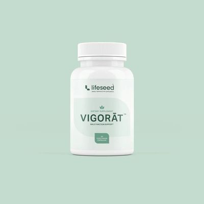 Lifeseed, VIGORAT, Male Function Support - 60 Vegetarian Capsules