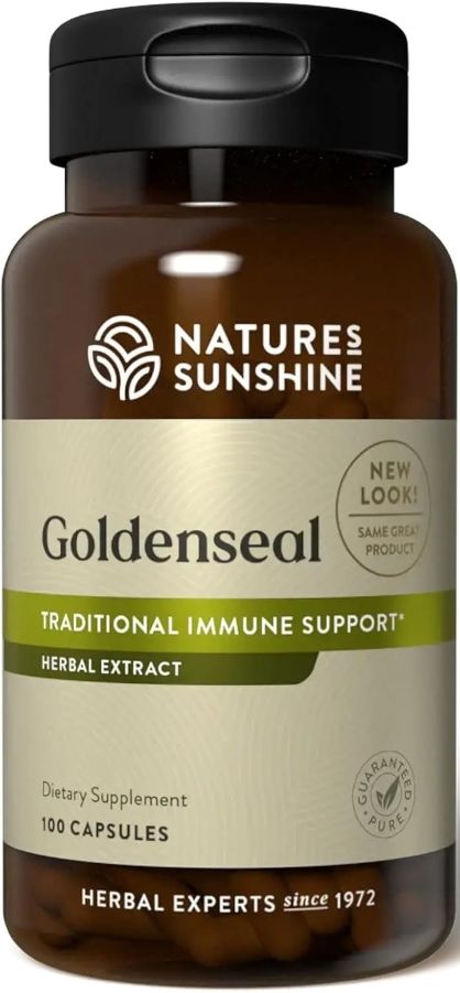 Nature&#39;s Sunshine, Kosher GOLDENSEAL, Traditional Immune Support - 100 Vegetarian Capsules