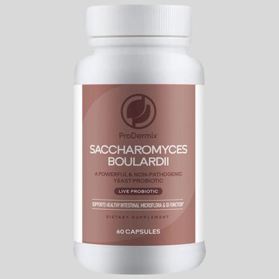 ProDermix, Kosher SACCHAROMYCES BOULARDII 3 Billion CFU, Supports Healthy Intestinal Microflora &amp; GI Function - 60 Vegetarian Capsules
