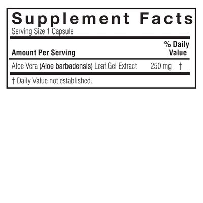 Natures Answer, Kosher ALOE VERA Phytogel 250mg, Supports Digestive Health - 90 Vegetarian Capsules