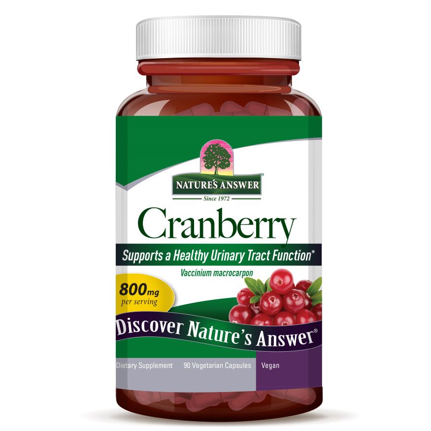 Natures Answer, Kosher CRANBERRY 800mg, Supports A Healthy Urinary Tract Function - 90 Vegetable Capsules