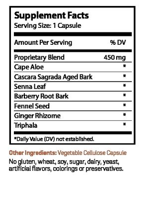 Natures Cue, CONSTIPATION CARE #2, Essential Colon Cleanser - 100 Vegetarian Capsules - Kosher for Passover
