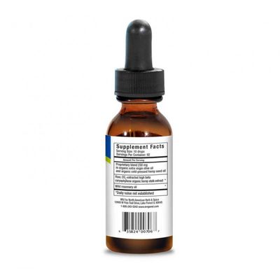 North American Herb & Spice, Full Spectrum HEMPANOL-CF, SUPER STRENGTH, 3000 mgs Whole Food Hemp Complex, Calm + Focus & Nerve Support, Liquid - 1 fl oz (30 mL)