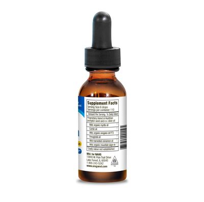 North American Herb &amp; Spice, Kosher OREGULIN Aromatic Spice Oils, for Healthy Blood Sugar Support, Liquid - 1 fl. oz (30 mL)