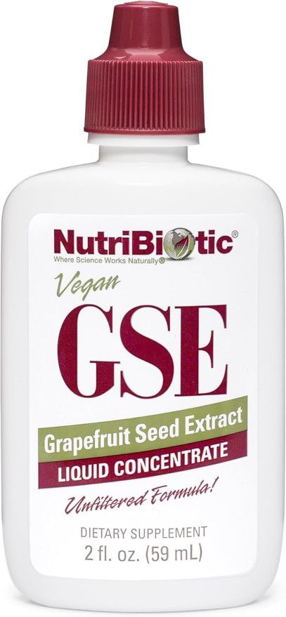 NutriBiotic, Vegan GSE Grapefruit Seed Extract, Liquid Concentrate - 2 fl. oz (59 mL)