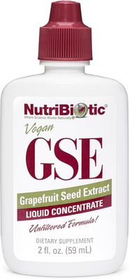 NutriBiotic, Vegan GSE Grapefruit Seed Extract, Liquid Concentrate - 2 fl. oz (59 mL)