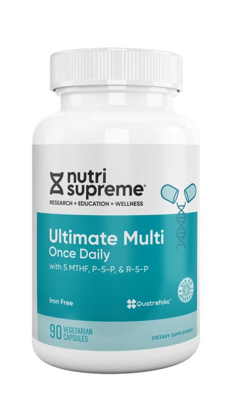 Nutri Supreme, Kosher ULTIMATE MULTI Once Daily, Iron Free, With Folate - 90 Vegetarian Capsules #132