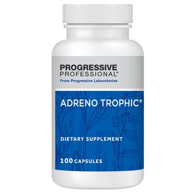 Progressive Laboratories, ADRENO TROPHIC, Supports the Adrenal Glands - 100 Vegetarian Capsules